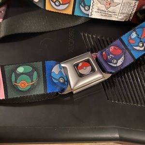 Pokémon belt. Adjustable size . Push button release .